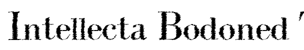 Intellecta Bodoned Trash font preview